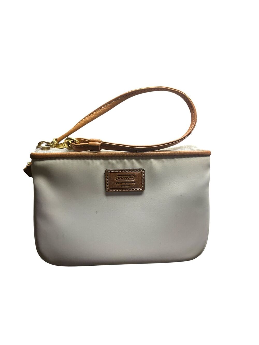 WR2. White Coach Leatherwear wristlet coin purse